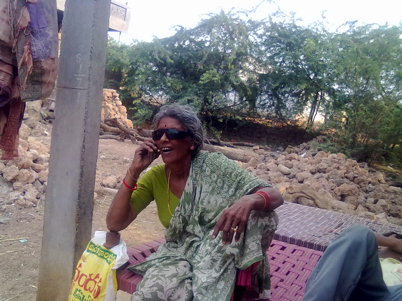 आंध्र प्रदेश के एक गाँव का दृश्य